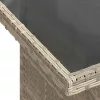  Kerti Kanapé Szett párnával 6 pcs Világosszürke Poli rattan