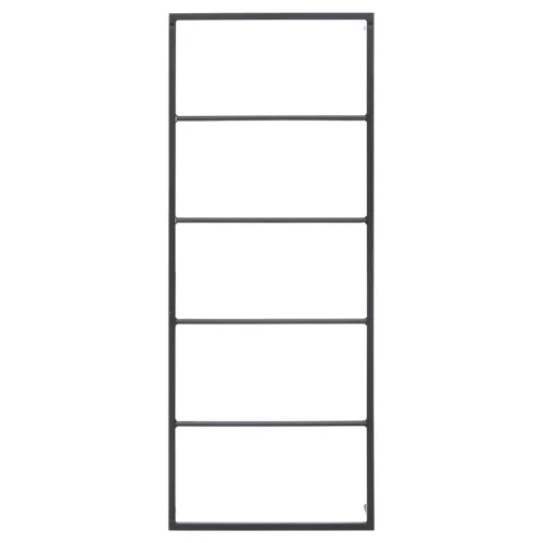  fekete acél törölközőtartó 45 x 10 x 115 cm