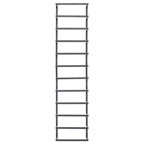  fekete acél törölközőtartó 24 x 12 x 96 cm