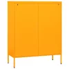  mustársárga acél tárolószekrény 80 x 35 x 101,5 cm