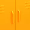  mustársárga acél tárolószekrény 80 x 35 x 101,5 cm
