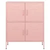  rózsaszín acél tárolószekrény 80 x 35 x 101,5 cm