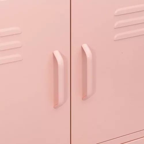  rózsaszín acél tárolószekrény 80 x 35 x 101,5 cm