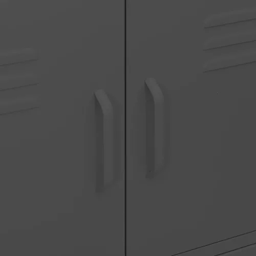  antracitszürke acél tárolószekrény 80 x 35 x 101,5 cm