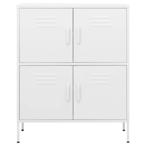  fehér acél tárolószekrény 80 x 35 x 101,5 cm