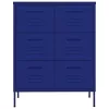  tengerészkék acél fiókos szekrény 80 x 35 x 101,5 cm