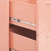  rózsaszín acél fiókos szekrény 80 x 35 x 101,5 cm