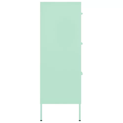  mentazöld acél fiókos szekrény 80 x 35 x 101,5 cm