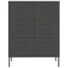  antracitszürke acél fiókos szekrény 80 x 35 x 101,5 cm