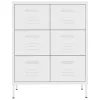  fehér acél fiókos szekrény 80 x 35 x 101,5 cm