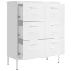  fehér acél fiókos szekrény 80 x 35 x 101,5 cm
