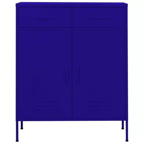  tengerészkék acél tárolószekrény 80 x 35 x 101,5 cm