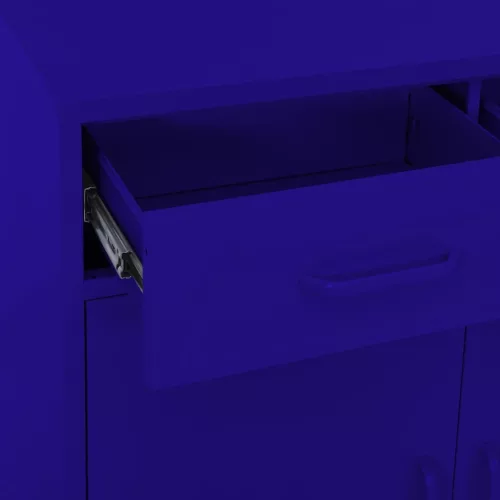  tengerészkék acél tárolószekrény 80 x 35 x 101,5 cm