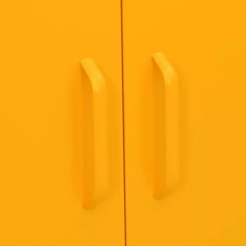  mustársárga acél tárolószekrény 80 x 35 x 101,5 cm