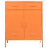  narancssárga acél tárolószekrény 80 x 35 x 101,5 cm