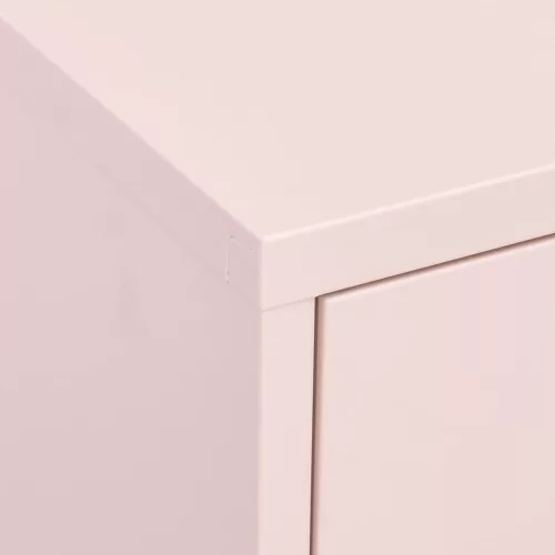  rózsaszín acél tárolószekrény 80 x 35 x 101,5 cm