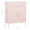  rózsaszín acél tárolószekrény 80 x 35 x 101,5 cm