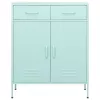  mentazöld acél tárolószekrény 80 x 35 x 101,5 cm