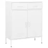  fehér acél tárolószekrény 80 x 35 x 101,5 cm