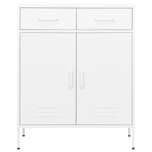  fehér acél tárolószekrény 80 x 35 x 101,5 cm