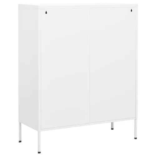  fehér acél tárolószekrény 80 x 35 x 101,5 cm