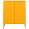  mustársárga acél tárolószekrény 80 x 35 x 101,5 cm