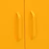  mustársárga acél tárolószekrény 80 x 35 x 101,5 cm