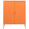  narancssárga acél tárolószekrény 80 x 35 x 101,5 cm