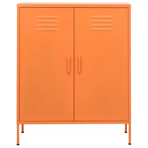  narancssárga acél tárolószekrény 80 x 35 x 101,5 cm