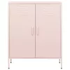  rózsaszín acél tárolószekrény 80 x 35 x 101,5 cm