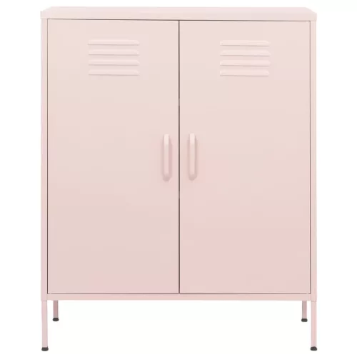  rózsaszín acél tárolószekrény 80 x 35 x 101,5 cm