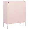  rózsaszín acél tárolószekrény 80 x 35 x 101,5 cm