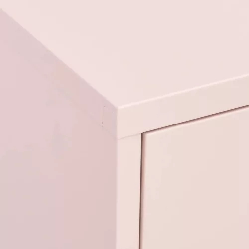  rózsaszín acél tárolószekrény 80 x 35 x 101,5 cm