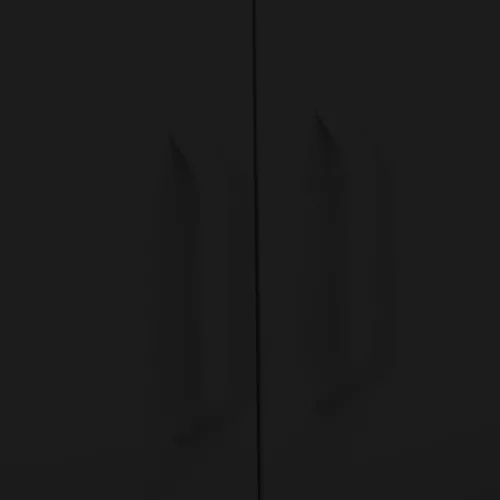  fekete acél tárolószekrény 80 x 35 x 101,5 cm