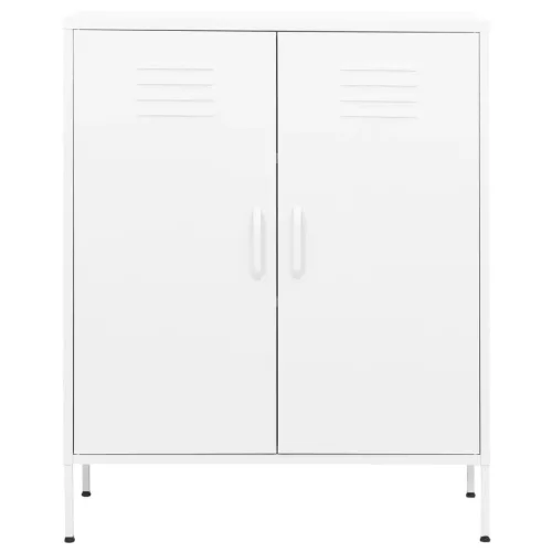  fehér acél tárolószekrény 80 x 35 x 101,5 cm