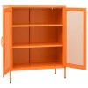  narancssárga acél tárolószekrény 80 x 35 x 101,5 cm