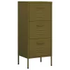  olívazöld acél tárolószekrény 42,5 x 35 x 101,5 cm