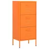  narancssárga acél tárolószekrény 42,5x35x101,5 cm 