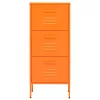  narancssárga acél tárolószekrény 42,5x35x101,5 cm 