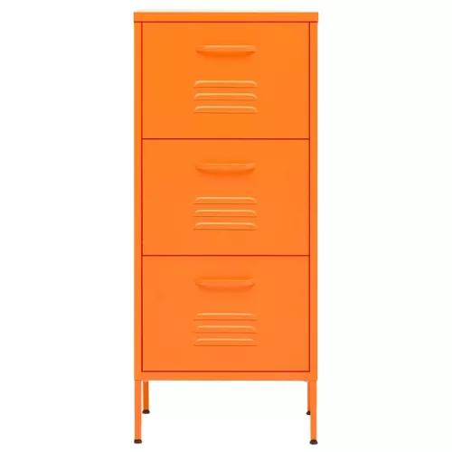  narancssárga acél tárolószekrény 42,5x35x101,5 cm 