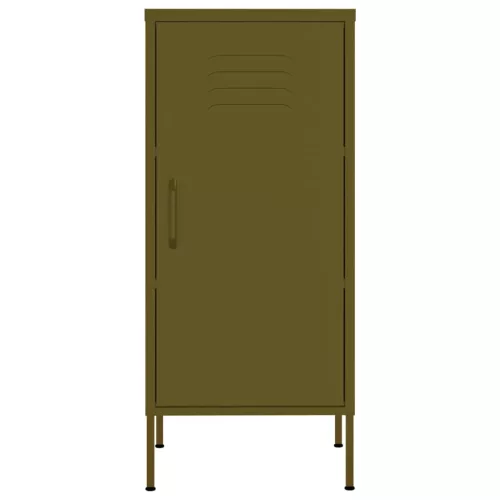  olívazöld acél tárolószekrény 42,5 x 35 x 101,5 cm