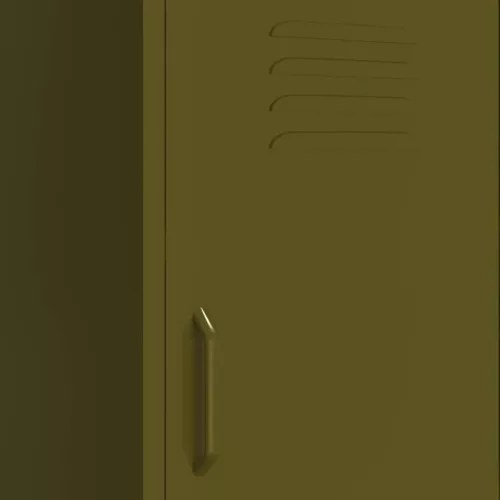  olívazöld acél tárolószekrény 42,5 x 35 x 101,5 cm