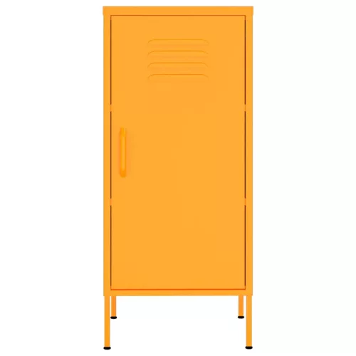  mustársárga acél tárolószekrény 42,5 x 35 x 101,5 cm