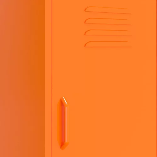  narancssárga acél tárolószekrény 42,5 x 35 x 101,5 cm 