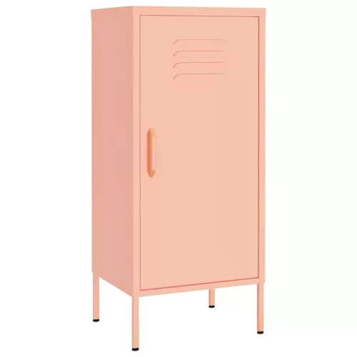  rózsaszín acél tárolószekrény 42,5 x 35 x 101,5 cm 