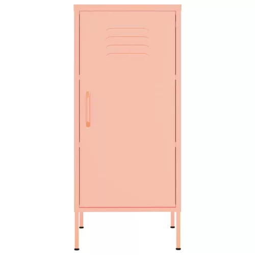  rózsaszín acél tárolószekrény 42,5 x 35 x 101,5 cm 