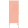  rózsaszín acél tárolószekrény 42,5 x 35 x 101,5 cm 