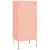  rózsaszín acél tárolószekrény 42,5 x 35 x 101,5 cm 
