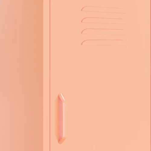  rózsaszín acél tárolószekrény 42,5 x 35 x 101,5 cm 