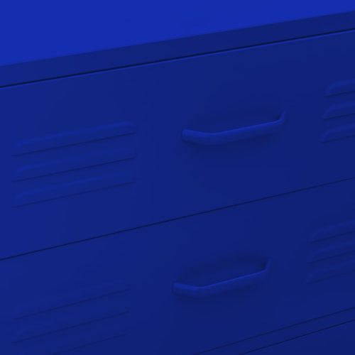  tengerészkék acél fiókos szekrény 80 x 35 x 101,5 cm